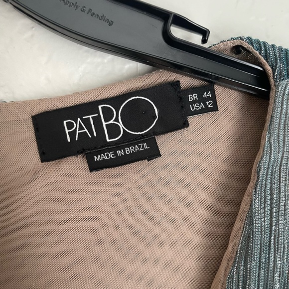 PatBO Ombre Lurex Faux Wrap Mini Dress size 12 - Picture 7 of 9